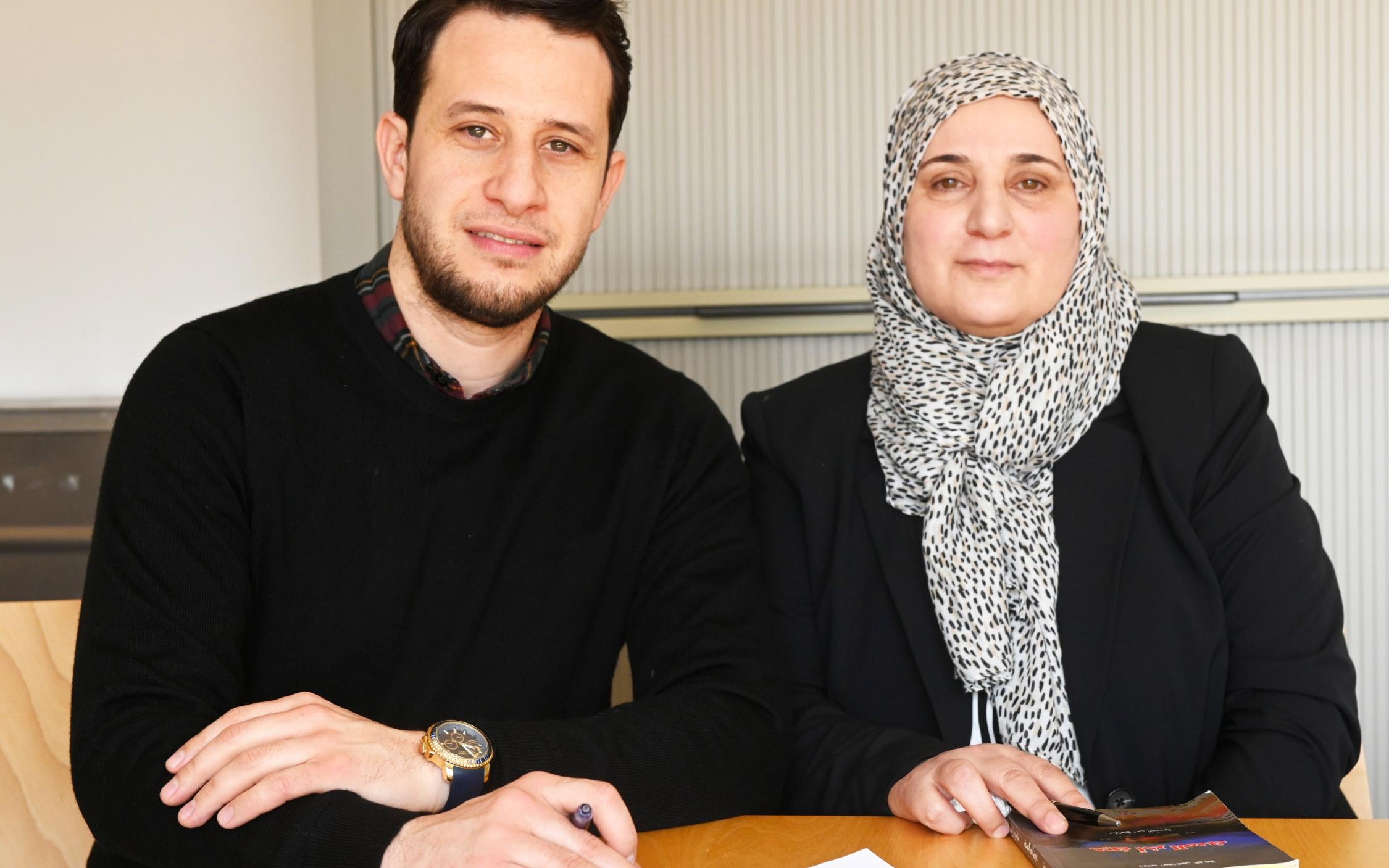 Autorin Zeynab_Khoga mit Übersetzer Abdellatif_Tajri. ©Caritas Axel_Küppers