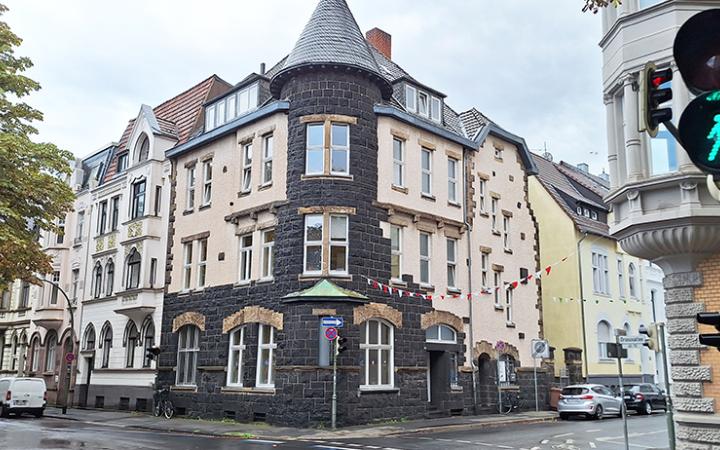 Café Ausblick - die Kontakt- und Beratungsstelle der Caritas an der Breite Straße 105 in Neuss.