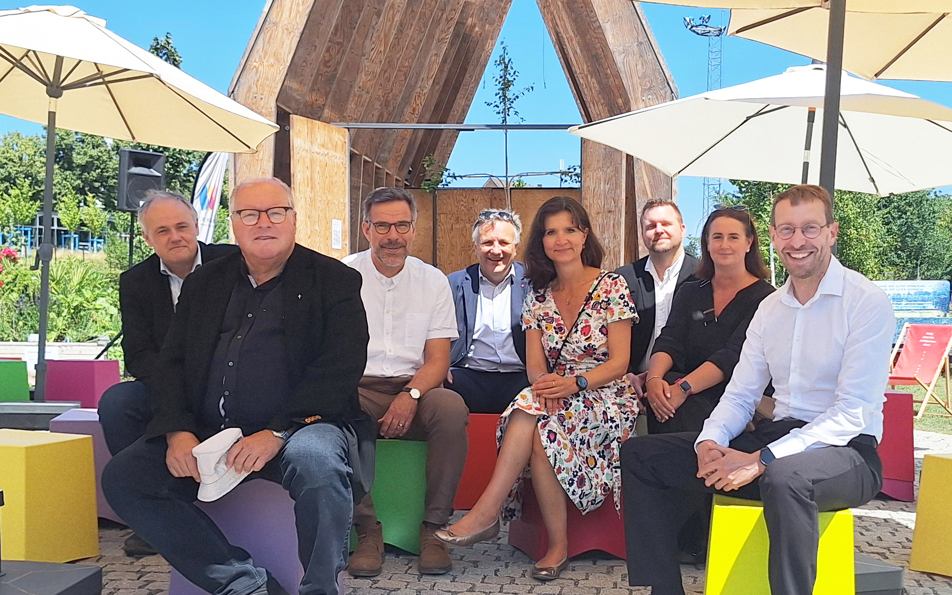 Diakonie und Caritas besuchen gemeinsam mit SKM und SkF die Landesgartenschau und gewinnen einen Vorgeschmack auf die Aktionswoche 'Nah beim Menschen' vom 21. bis 27. September.