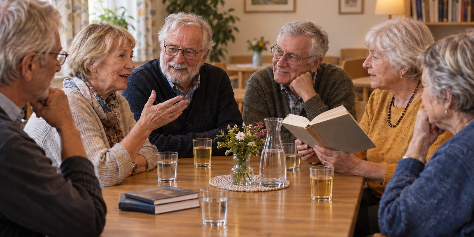 Der Literaturkreis in Büttgen trifft sich regelmäßig. Foto_KI-generiert Literaturkreis Büttgen